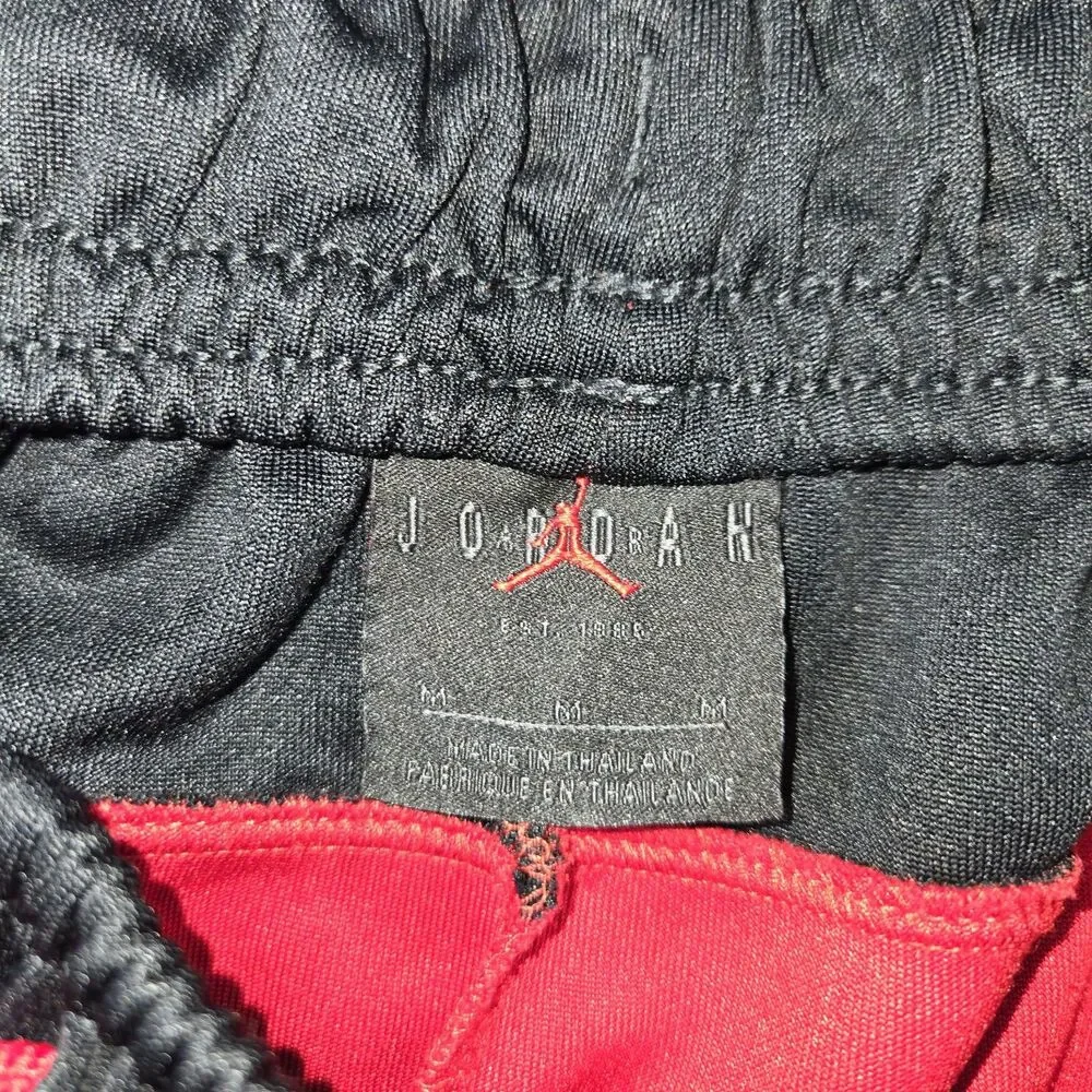 Mens Air Jordan Jumpman Tricot Wave Basketball Shorts Medium 27x8 Black Red